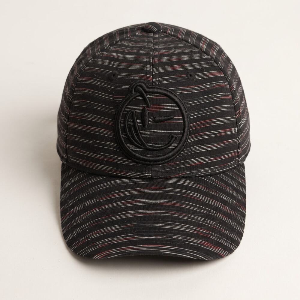 Yums Mens OS Streetwear Y2K Retro Skater Striped Logo Snapback Baseball Hat